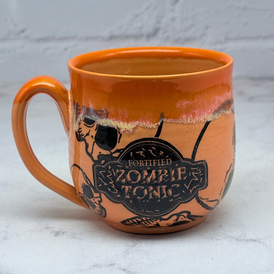 Orange Halloween Teacup