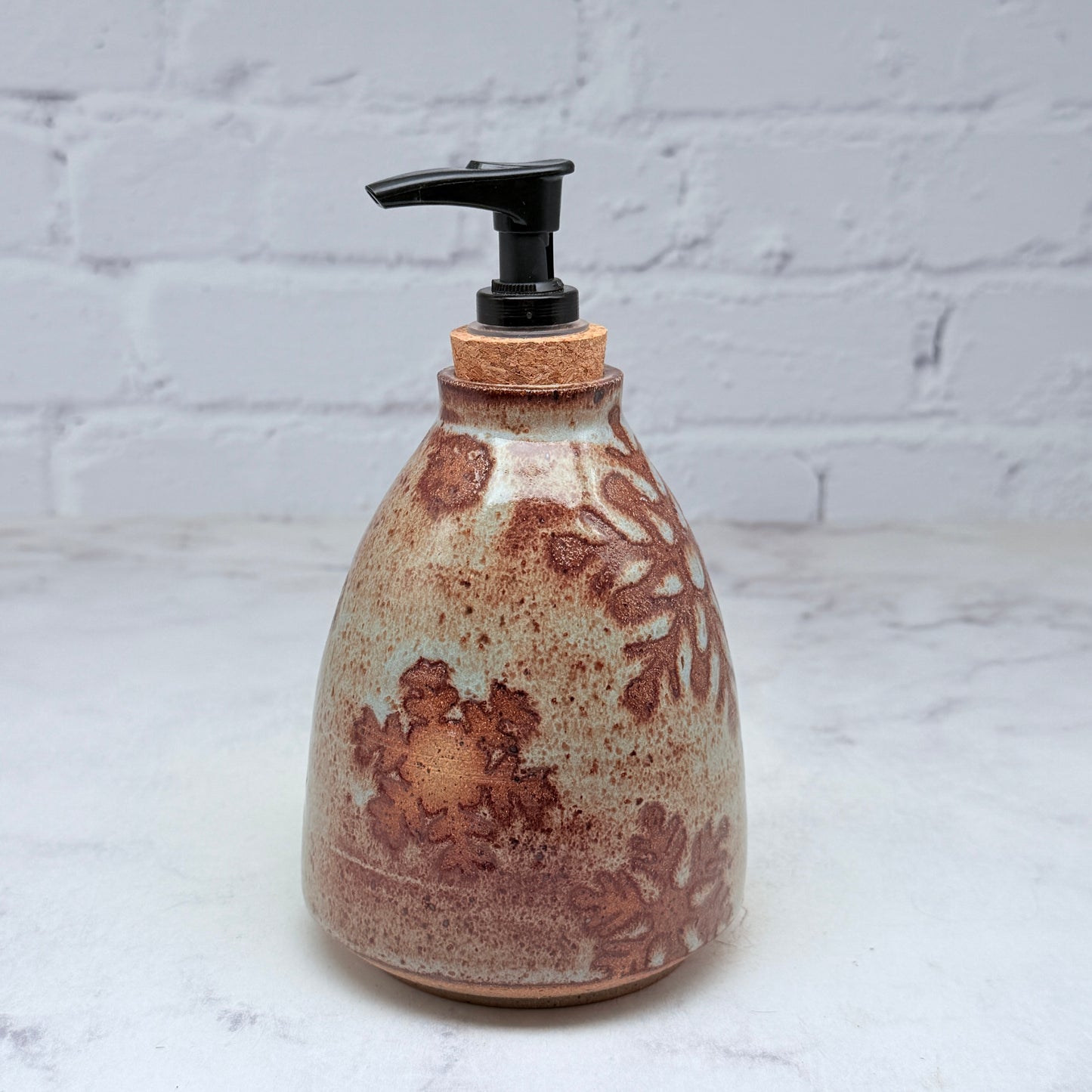 Light Blue with Snowflakes Soap Dispenser