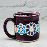 Purple with Flowers Espresso Mug