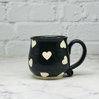 Black with Hearts Teacup 2