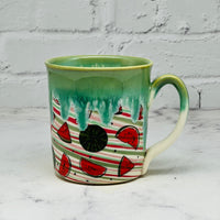 Green with Watermelons Marbled Mug 4