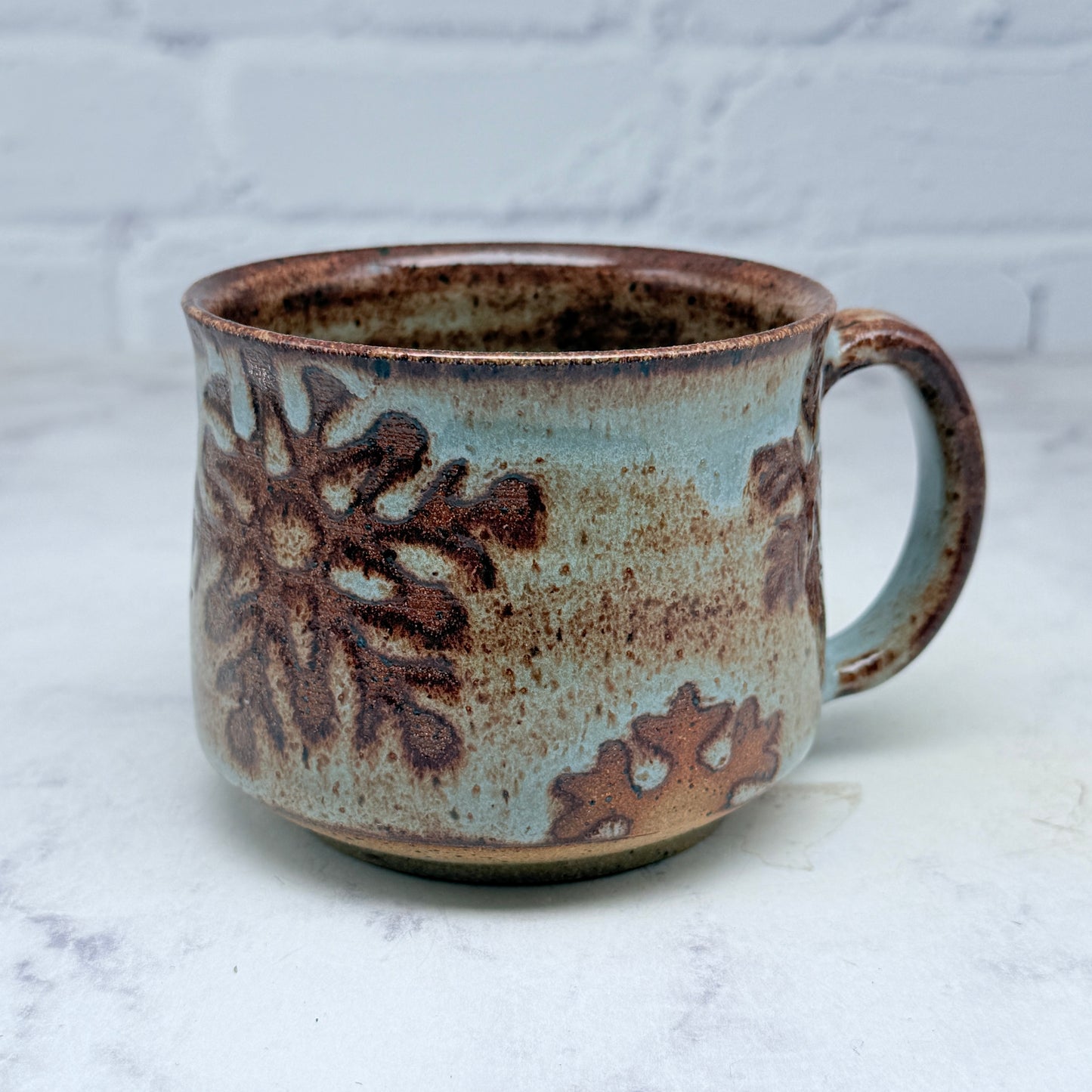 Light Blue with Snowflakes Mug 2
