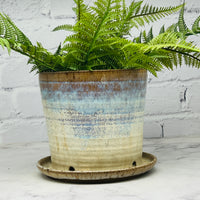 Light Blue & Cream Planter