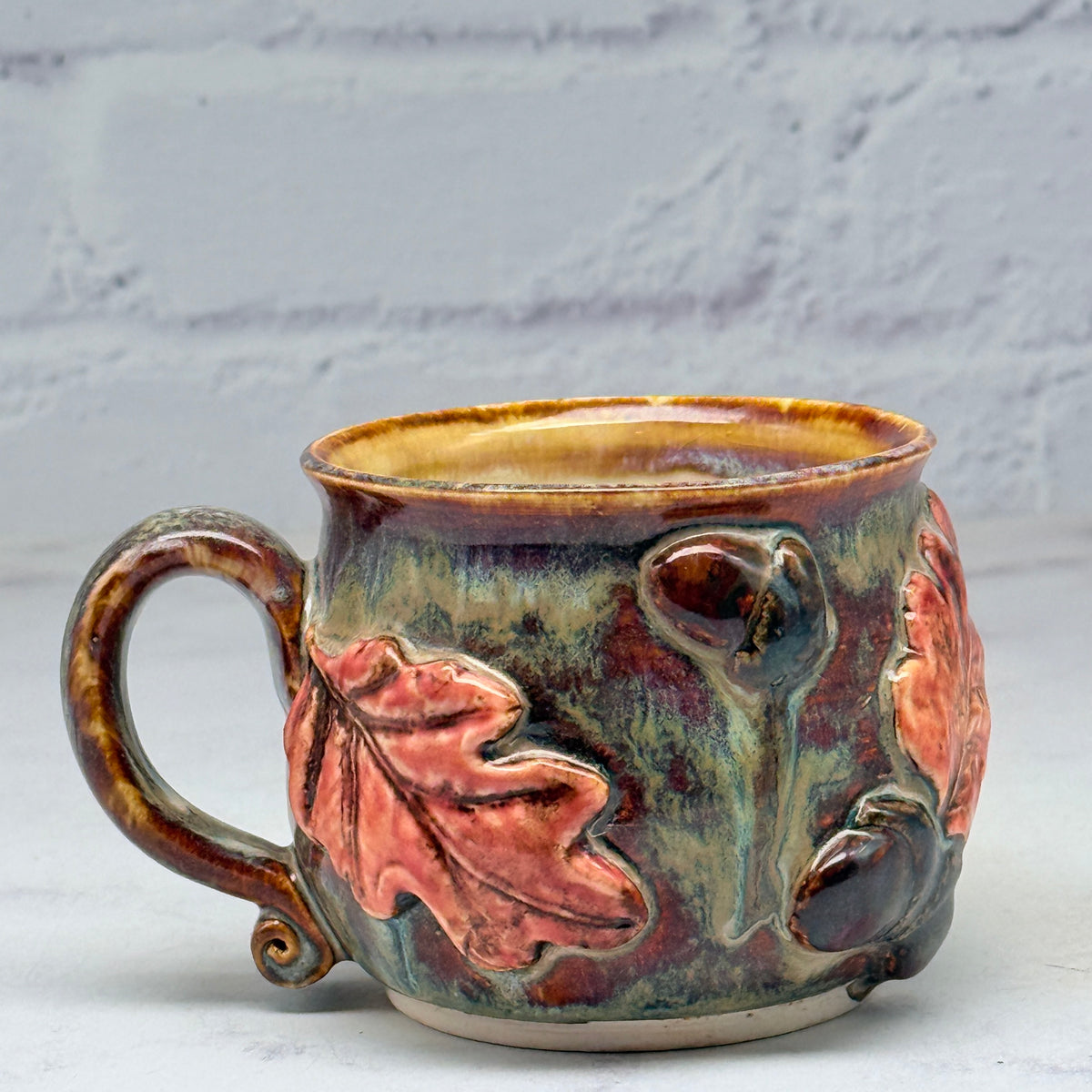 3-D Fall Leaves Teacup 2
