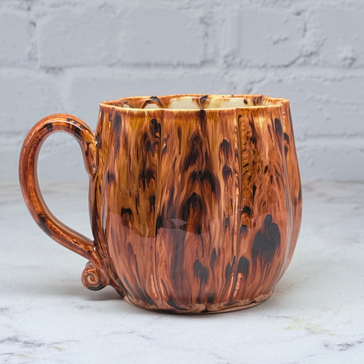 Speckled Orange Pumpkin Mug 2