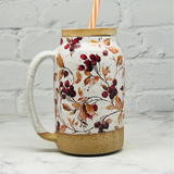 Fall Foliage Straw Mug