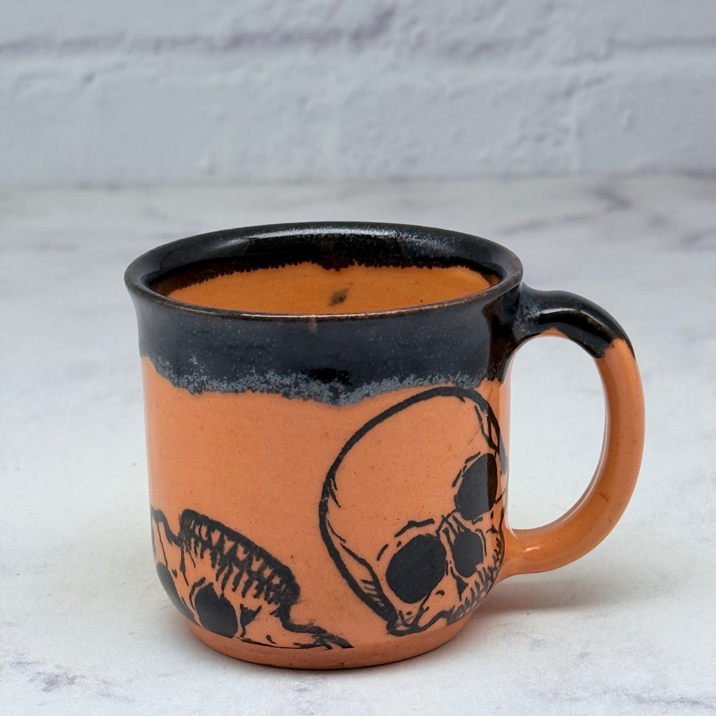 Orange & Black Halloween Espresso Mug 1