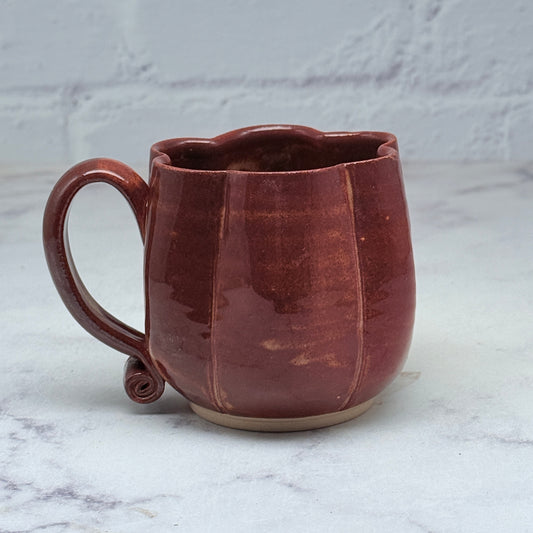 Rust Orange Pumpkin Teacup 1