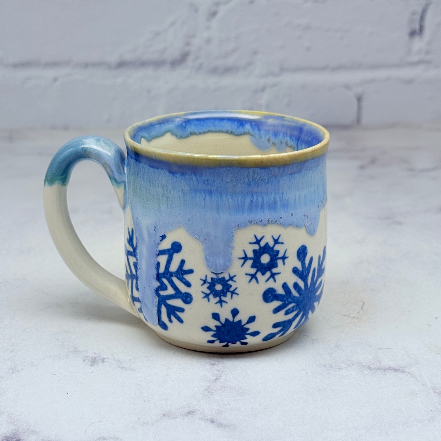 Blue with Snowflakes Teacup 2