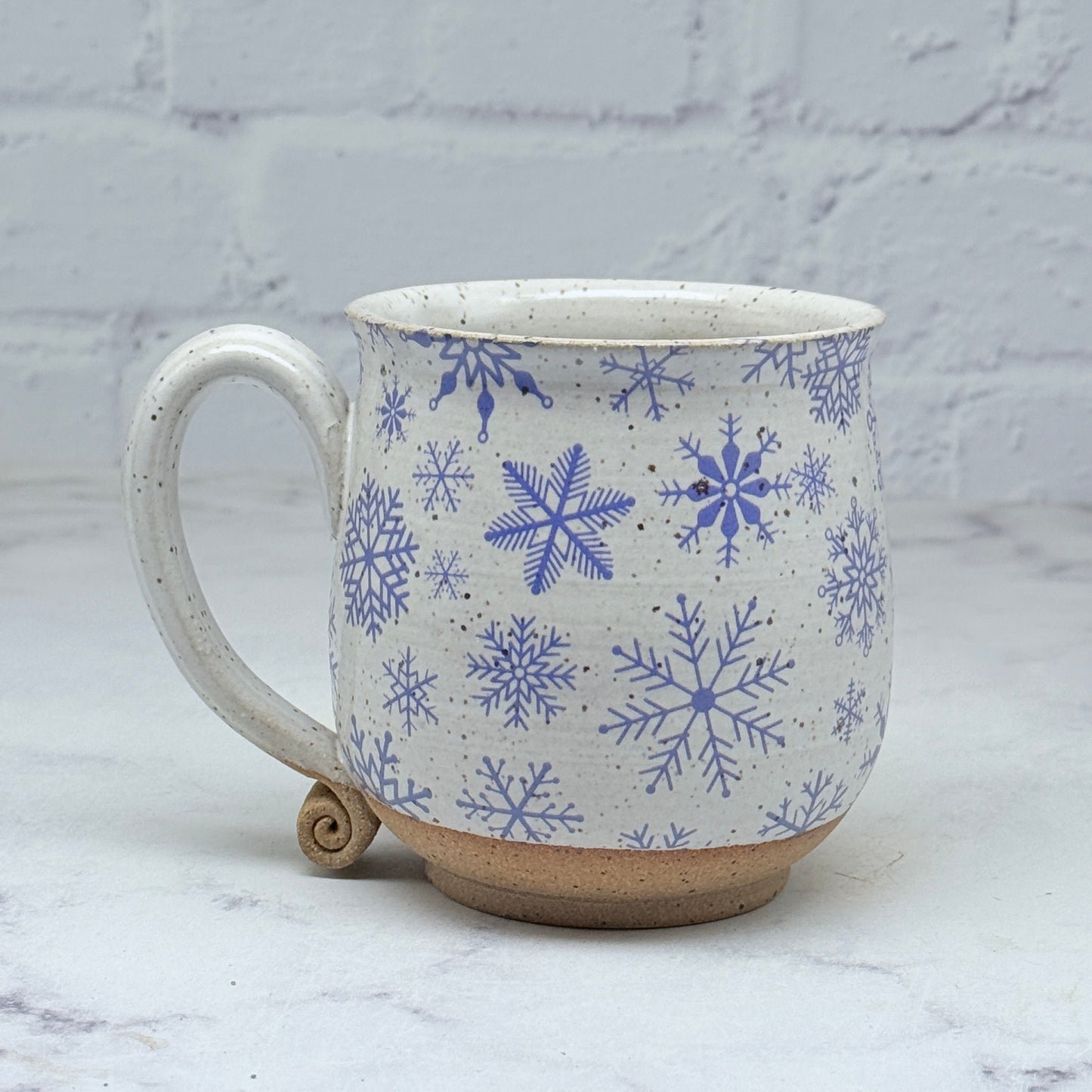 Blue Snowflakes Teacup 2