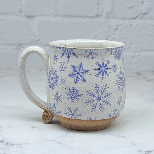 Blue Snowflakes Teacup 2