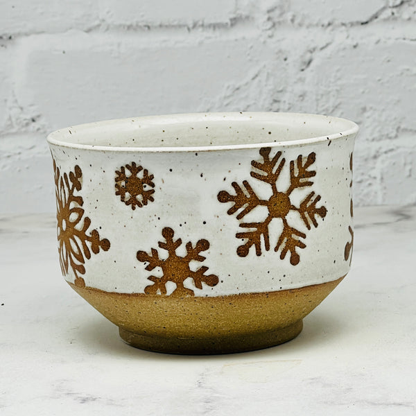 Speckled White Snowflake Small Bowl 2