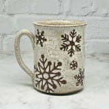 November Preorder Speckled White Snowflake Mug