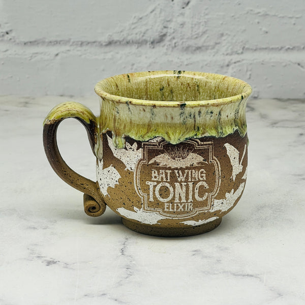 Speckled Green ‘Bat Wing Tonic’ Teacup