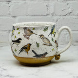 Speckled White Birds Cafe Mug 2