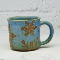 Blue Snowflakes Espresso Mug 1