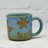 Blue Snowflakes Espresso Mug 1