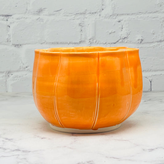 Orange Large Pumpkin Bowl 2