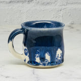 Blue with Blue Flowers Espresso Mug 1