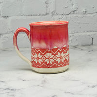 Red Fair Isle Design Mug 2