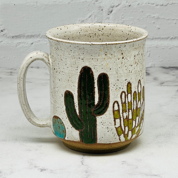 Speckled White Cactus Mug 4