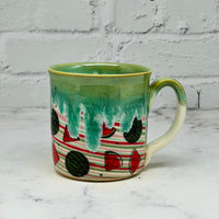 Green with Watermelons Marbled Mug 2