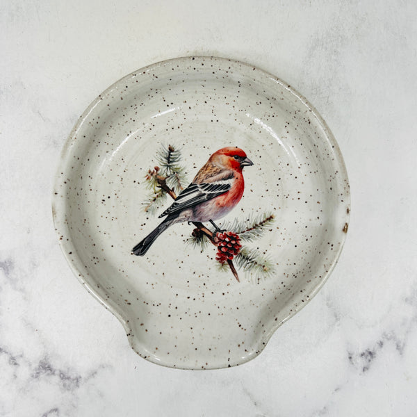 Purple Finch Spoon Rest