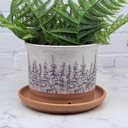 Snowy Pines Planter 2