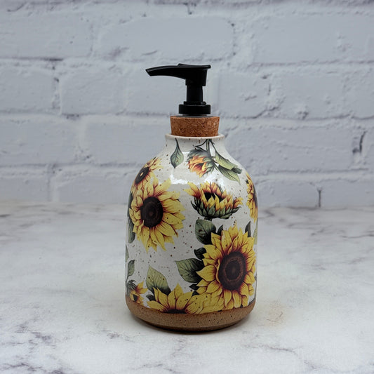 Sunflowers Soap Dispenser