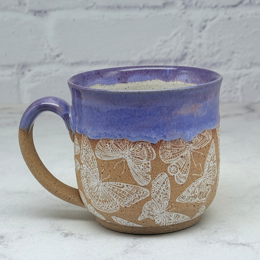 Purple with Butterflies Teacup