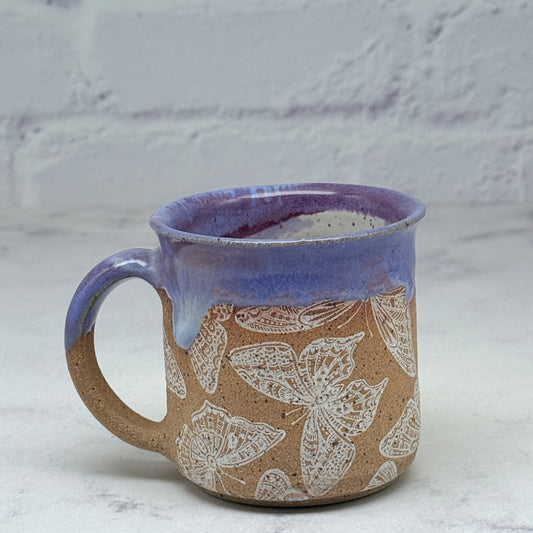 Purple with Butterflies Espresso Mug