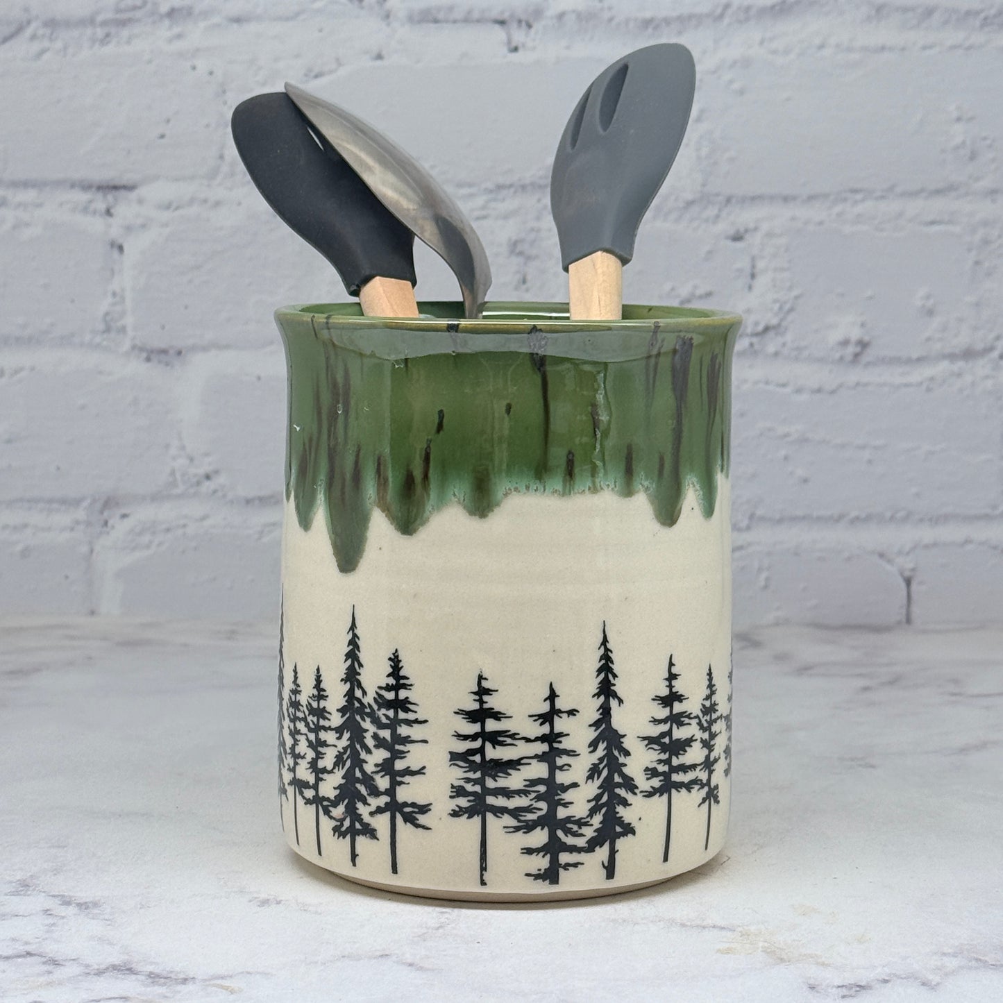 Green with Pines Container 1