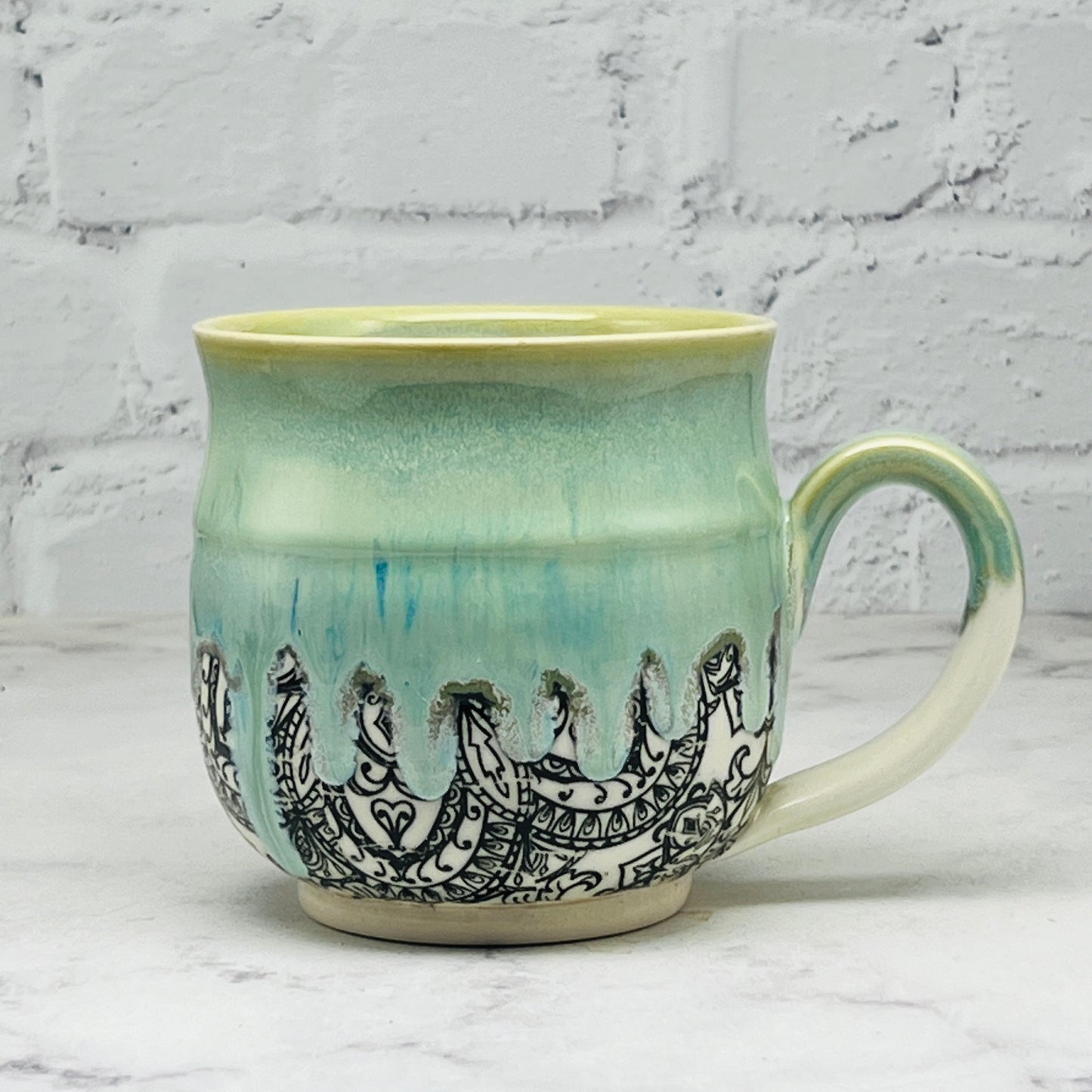 Green with Mandalas Mug 1