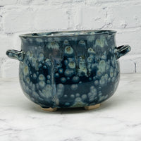 Speckled Black Large Cauldron Bowl 3