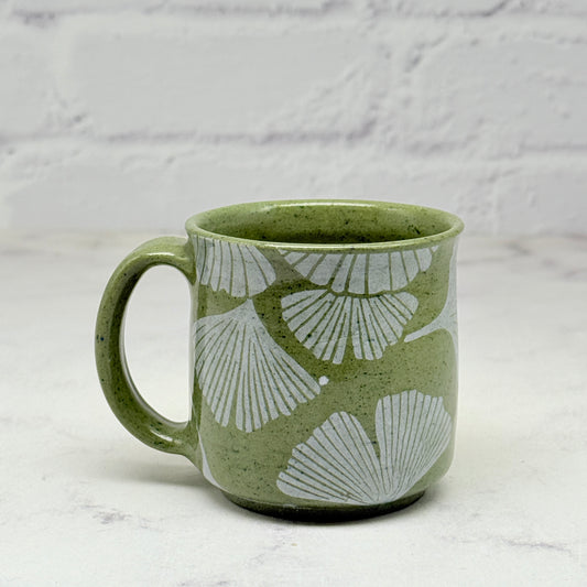 Green with White Gingko Espresso Cup 1