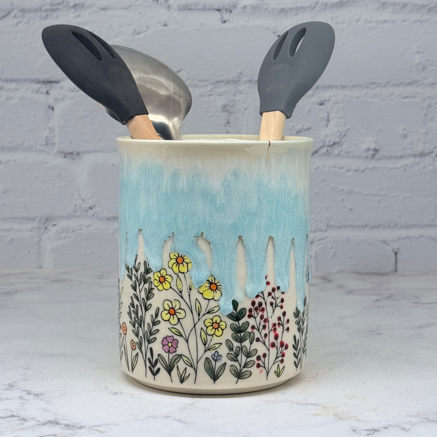 Blue with Wildflowers Container 1
