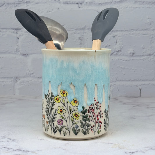 Blue with Wildflowers Container 1