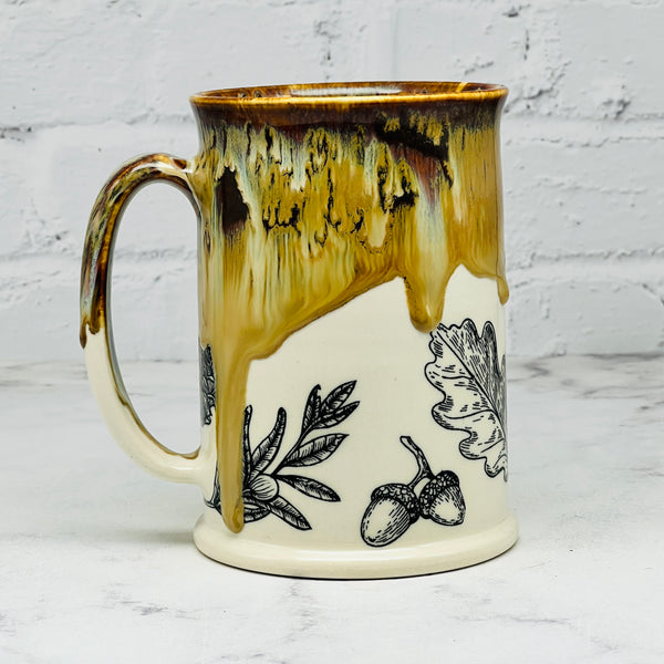 Copper with Fall Foliage Tall Mug