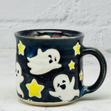 Black with Ghosts Espresso Mug