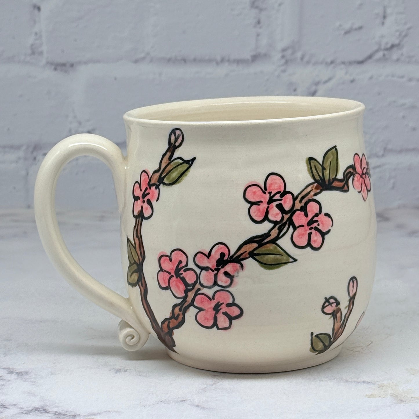 Cherry Blossoms Watercolor Mug 2