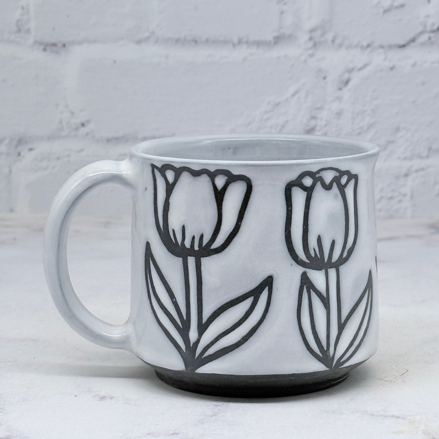 Tulips B&W Mug 1