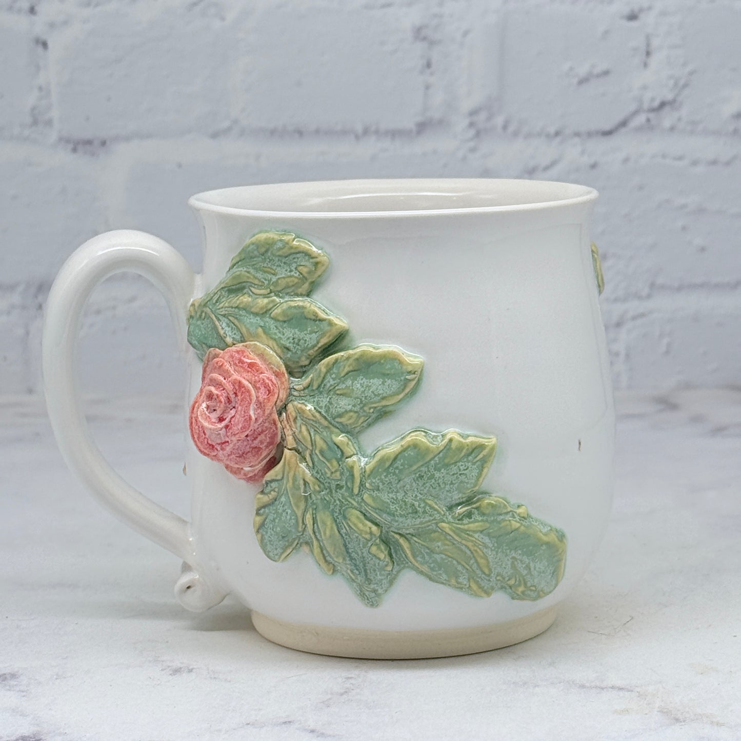 3-D Pink Roses Mug 3