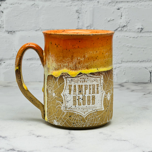 Orange with Spiderwebs Mug