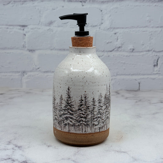 Snowy Pines Soap Dispenser 1