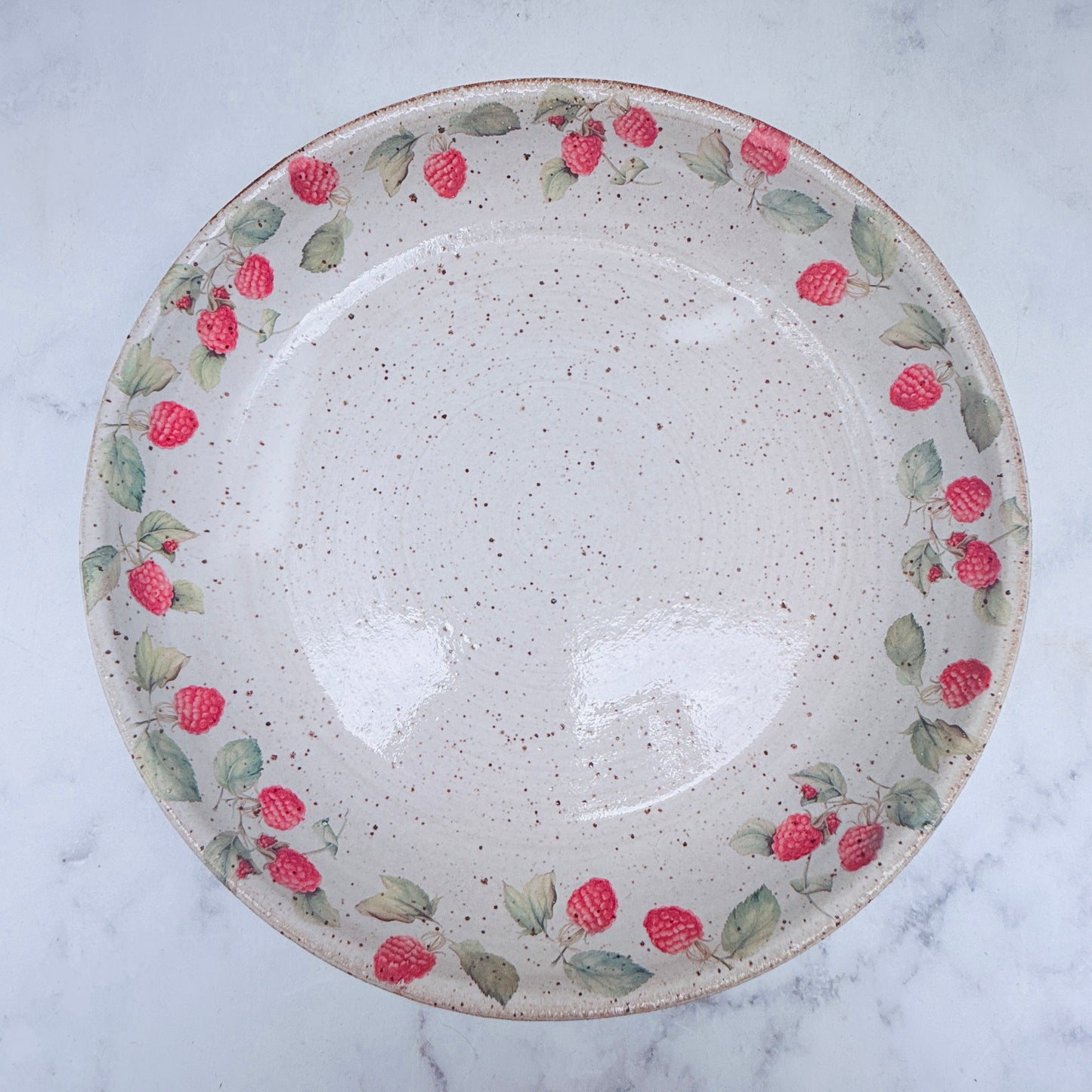 Raspberries Low Bowl
