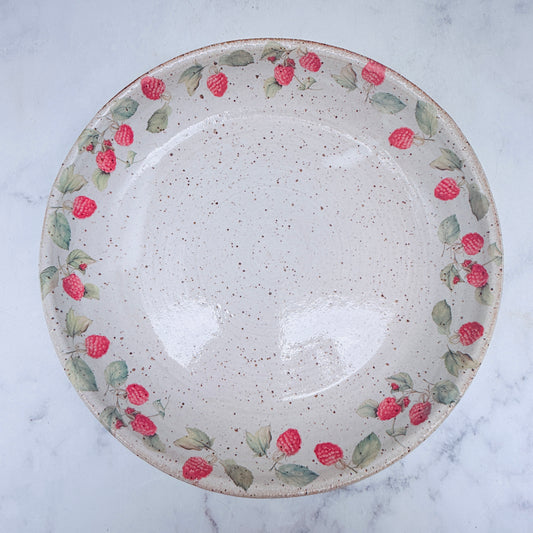 Raspberries Low Bowl
