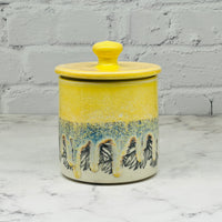 Yellow with Sunflowers Lidded Container