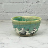 Green with Gingko Small Bowl