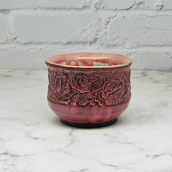 Pink Peonies Texture Small Bowl 2