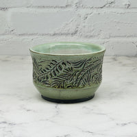 Green Leaves Texture Small Bowl 1